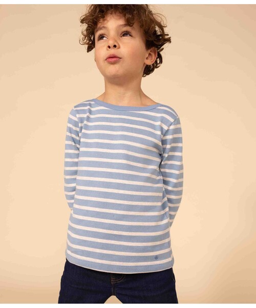 PETIT BATEAU トレーナー マリニエール長袖プルオーバー キッズ