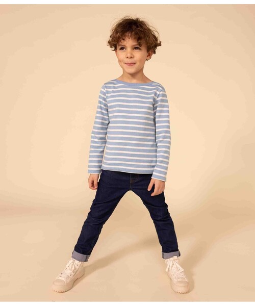 PETIT BATEAU トレーナー マリニエール長袖プルオーバー キッズ