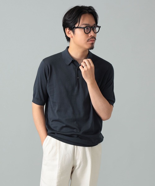 ポロシャツ JOHN SMEDLEY / REID コットン ポロシャツ メンズの画像