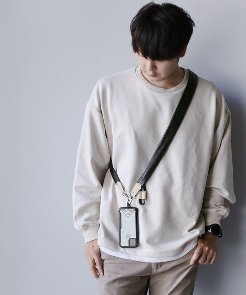HALEINE（アレンヌ） スマホショルダー 「HALEINE」牛革レザースマホ 