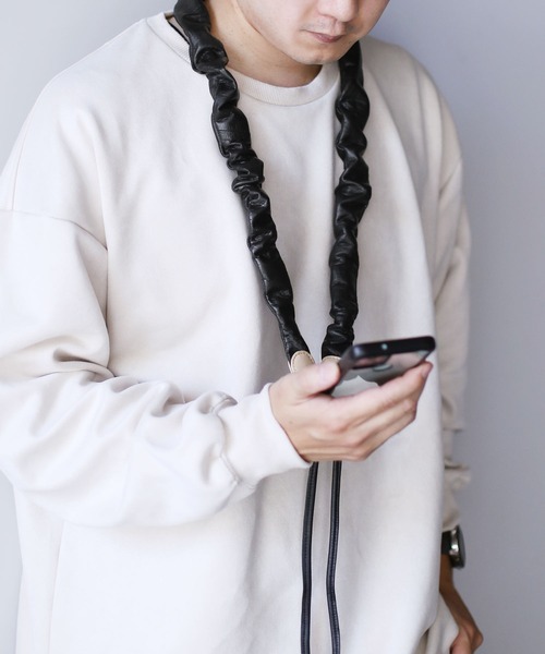 HALEINE（アレンヌ） スマホショルダー 「HALEINE」牛革レザースマホ 
