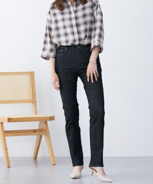 SOOR PLOOM 薄手デニムパンツ 7y slattgir ジーンズ デニム デニムパンツ 高身長 すごのび