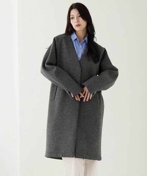 HALEINE（アレンヌ） ジャケット ノーカラージャケット ノーカラー