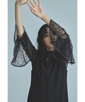 パーティードレス ドレス ベルスリーブスリット...の詳細画像2