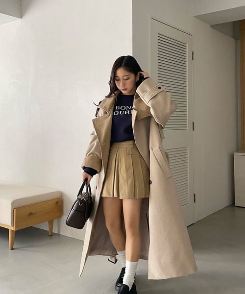 RiLi（リリ） コート アウター スタンドカラーロングコート「RL