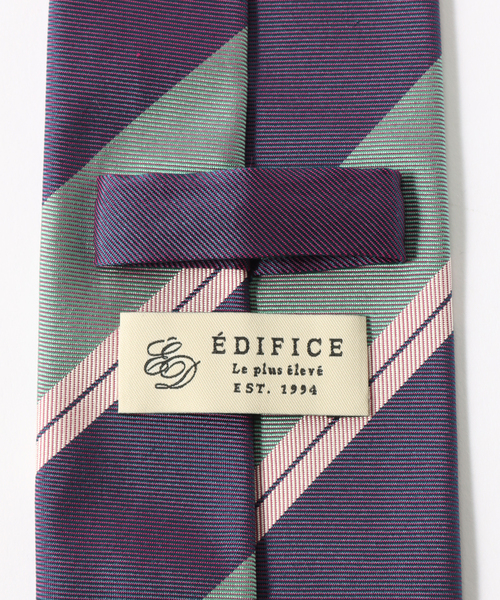 EDIFICE（エディフィス） ネクタイ AX RATTI マルチストライプタイ