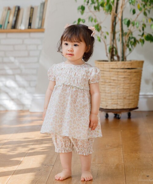 組曲 ベビー服 ロンパース 「80-90cm」サクラララ セットアップ