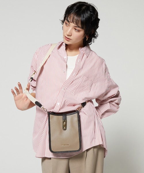 LA BAGAGERIE ショルダーバッグ バッグ スクエアレザーミニ