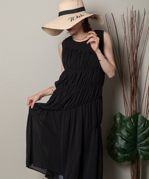 新品　 シフォン 　ワンピース フリル　　チュニック ワンピース フリルシフォン チュニックワンピース : ZOZOTOWN