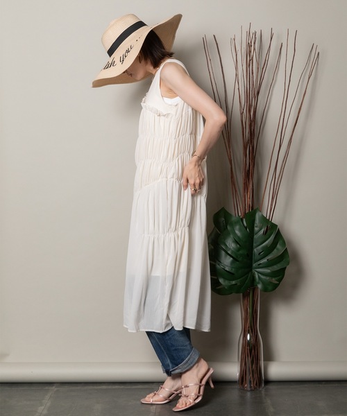 新品　 シフォン 　ワンピース フリル　　チュニック ワンピース フリルシフォン チュニックワンピース : ZOZOTOWN