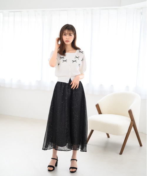 MISCH MASCH（ミッシュマッシュ） スカート スパンコールシアー