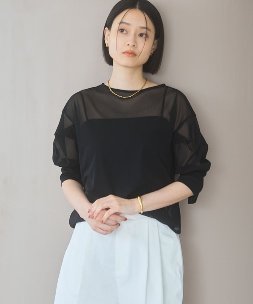 A part by tシャツ 「追加2」チュールパフプルオーバー_半袖