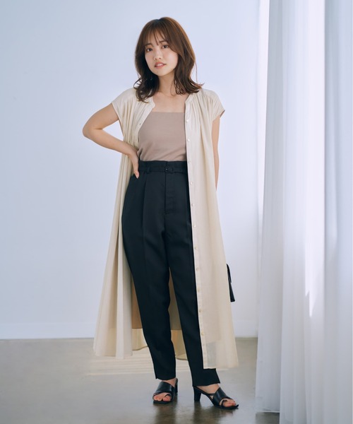 COHINA（コヒナ） ワンピース エアリーギャザーワンピース「低身長