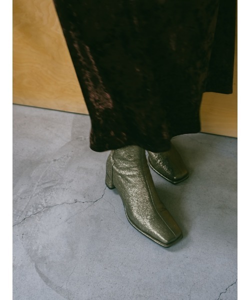 sahara スカート Velour Long Skirt/ベロアロングスカート
