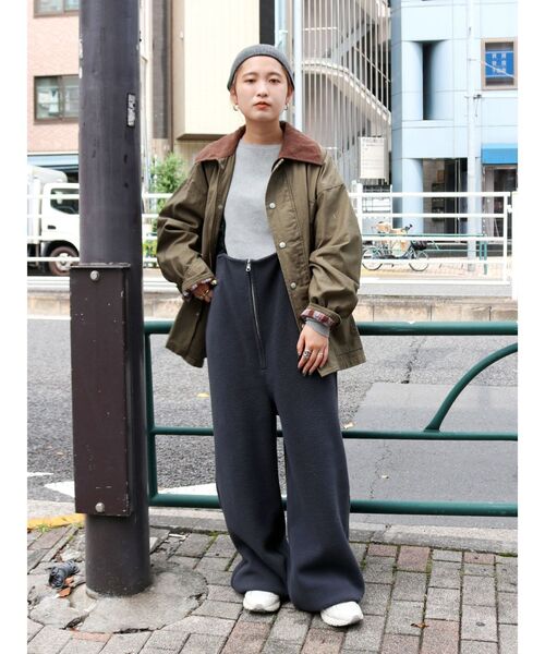 RRL カバーオールコーデュロイ生地 ネイビー RRL Corduroy Trim Indigo Denim Shirt Jacket [Indigo]