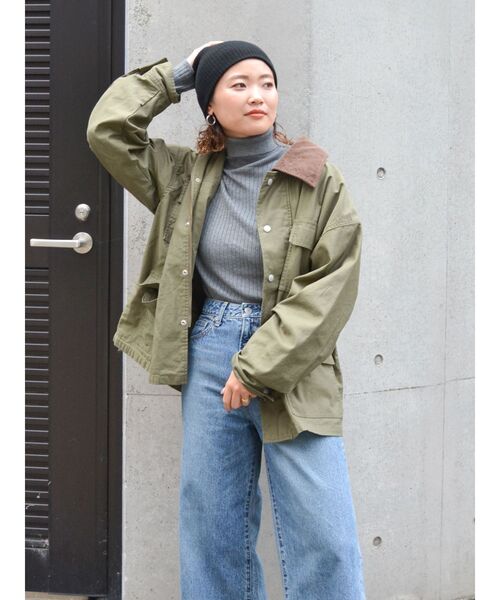 【Ungrid】コーデュロイコンビトレンチコート Ungrid（アングリッド）｜トレンチコート一覧 - WEAR