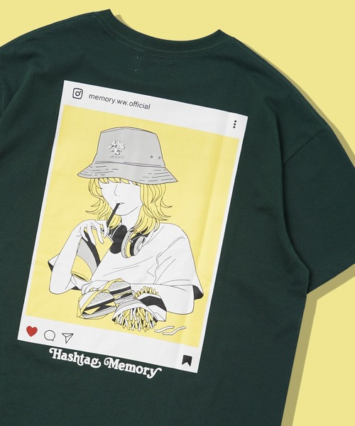 Tシャツ・カットソー MEMORY T-SHIRT MEMORY tシャツ 「MEMORY」MEMORYガール プリントTシャツ