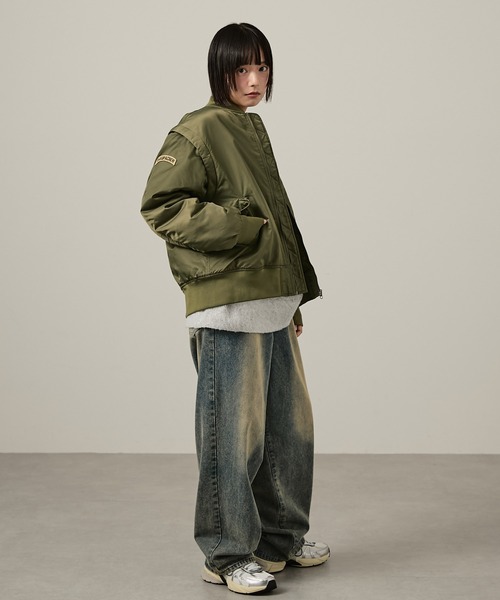 ジャケット・アウター  JEANS MA_1 AVIREX アビレックス MA-1 フライトジャケット 中綿 サーモ