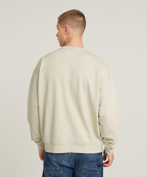 G-STAR RAW トレーナー スウェット CHENILLE G-SCRIPT LOOSE