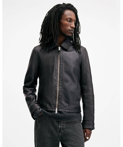 ALLSAINTS（オールセインツ） コート ジャケット EROL ZIP UP LEATHER