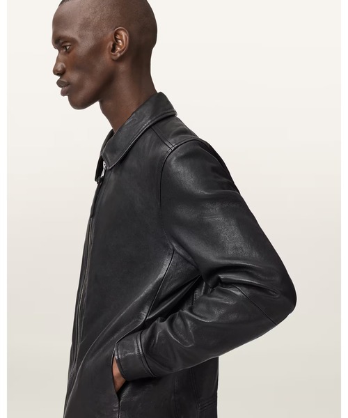 ALLSAINTS（オールセインツ） コート ジャケット EROL ZIP UP LEATHER