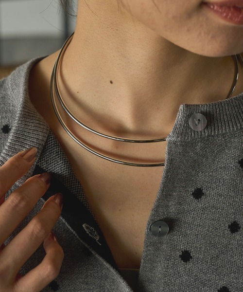 marjour ネックレス 「STAINLESS」DOUBLE NECKCUFF レディース 