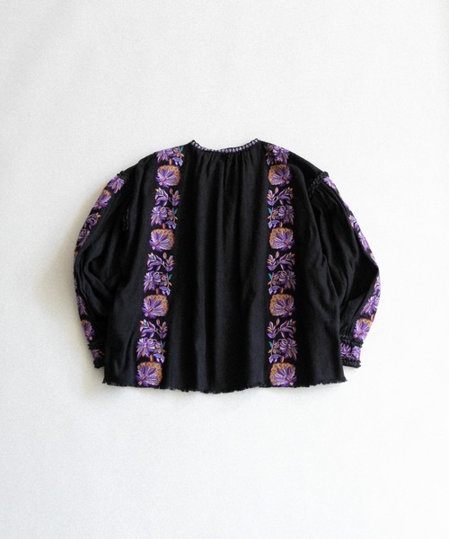 AMERICAN RAG CIE シャツ ブラウス LEIN リボンテープ刺繍ブラウス 