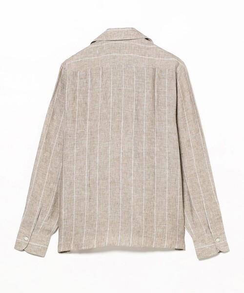 シャツ Massimo d’Augusto / ALAMARI リネンストライプ カプリシャツ メンズの画像