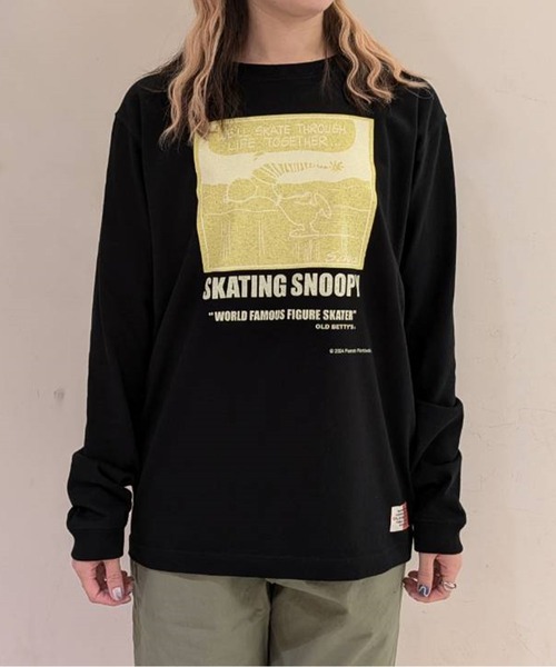 tシャツ スヌーピー「SNOOPY」Heavy Weight L/S T-shirts(SKATING) レディース メンズ