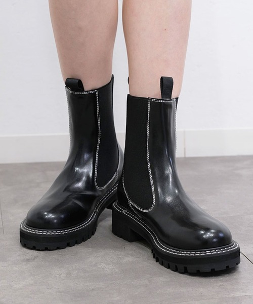 レディースファッション ブーツ サイドゴアブーツ／side gore boots 