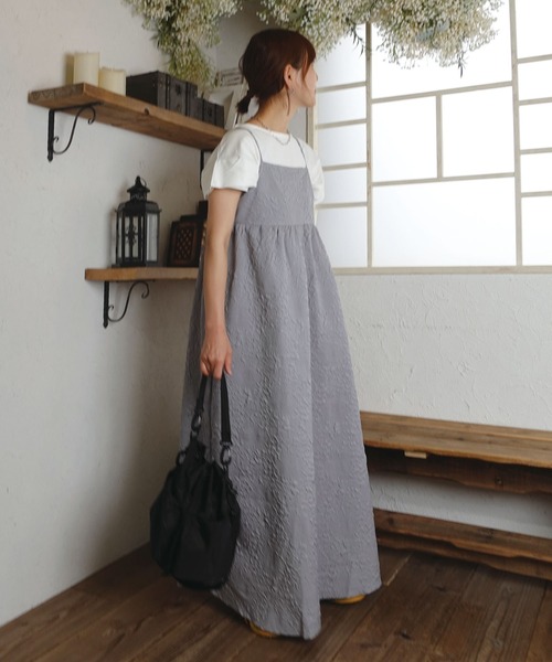 room306 contemporary ジャガードキャミワンピース S グレー room306 contemporary ジャガードキャミワンピース S グレー room306