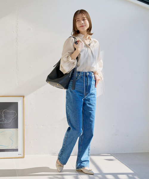 LE TALON ポインテッド　ダブルリボン　フラットシューズ　24.5㎝ ポインテッドダブルメタルリボンフラット（フラットシューズ