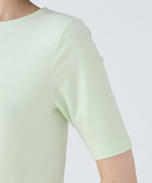 MACPHEE（マカフィー） tシャツ ベロアジャージー ハーフスリーブプル