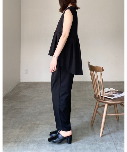 セットアップ ベスト ワイドパンツ ツーピース 夏 韓国 cr9229 セットアップ ベスト ワイドパンツ[品番：TY000009017
