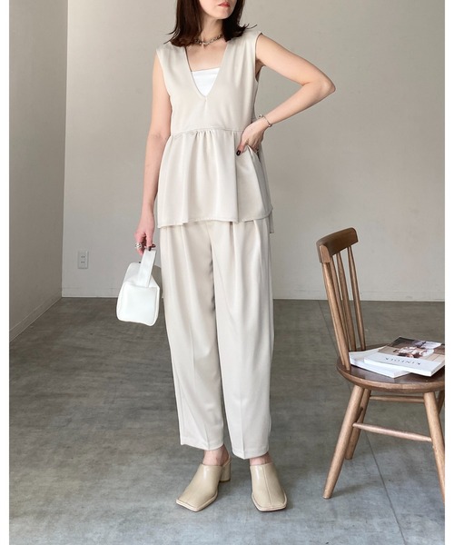 ベスト／ワイドレッグパンツ 上下セットアップ r-856 楽天市場】【期間限定・10%OFFクーポン】レディース