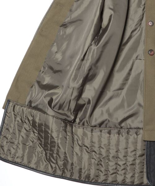 「terrace」 ステンカラーコート MEDIUM ブラック レディース_画像3