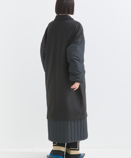 「terrace」 ステンカラーコート MEDIUM ブラック レディース_画像6