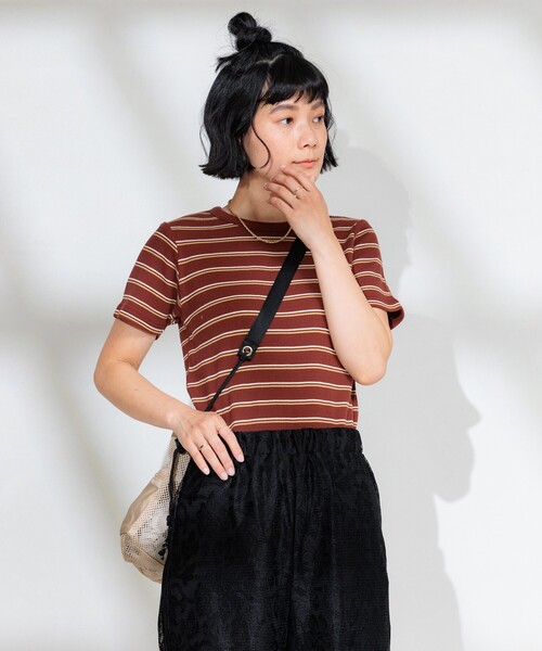 FREAK'S STORE tシャツ ワッフルミニTシャツ/ボーダーTシャツ