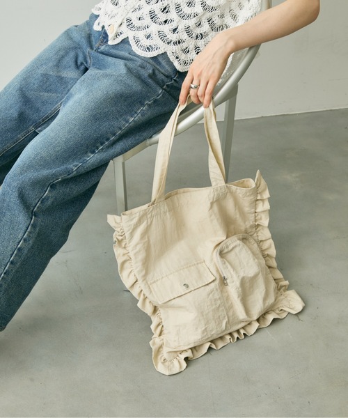 Shelly island（シェリーアイランド） トートバッグ アウトポケット