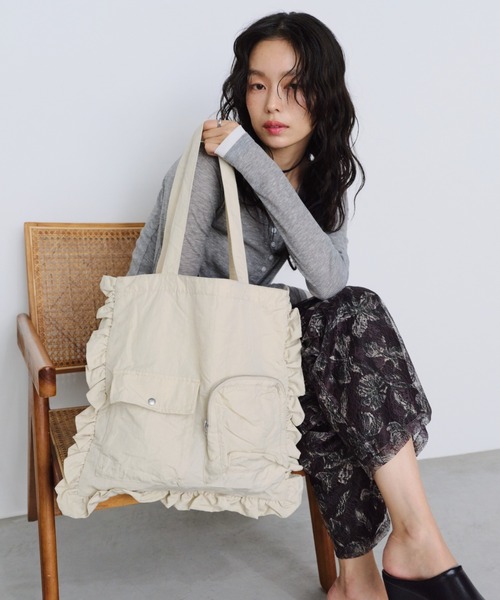 Shelly island（シェリーアイランド） トートバッグ アウトポケット