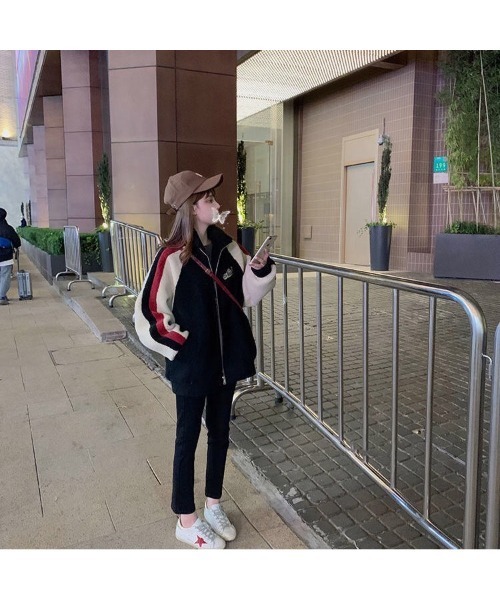 「DEVICE」 ジップアップブルゾン FREE ブラック レディース_画像2