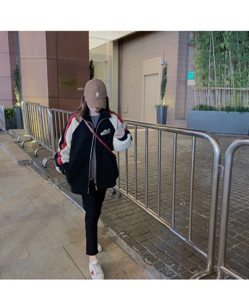 「DEVICE」 ジップアップブルゾン FREE ブラック レディース_画像6