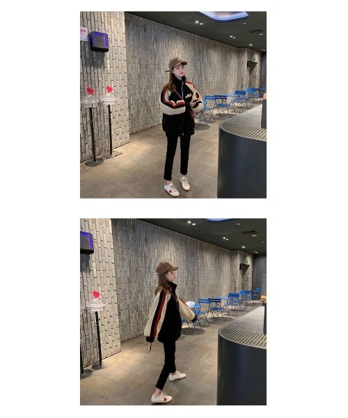 「DEVICE」 ジップアップブルゾン FREE ブラック レディース_画像8