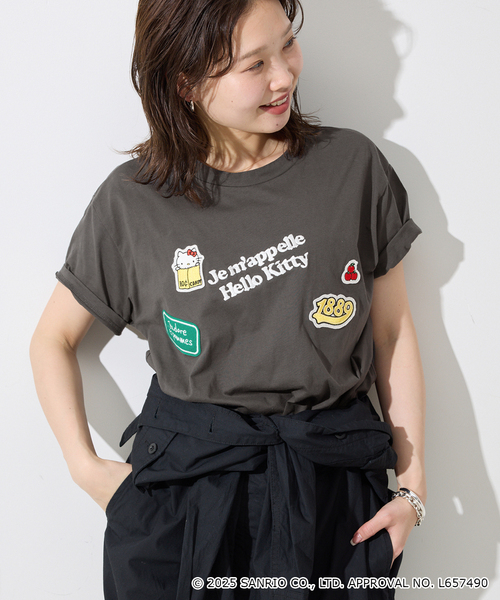 SLOBE IENA tシャツ 「一部店舗・WEB限定」Hello Kitty ワッペン