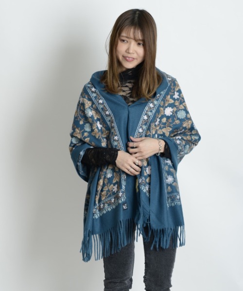 SUNSEA 18AW INDIAN STOLE　美品ストール　マフラー SUNSEA 18AW INDIAN STOLEストールマフラー