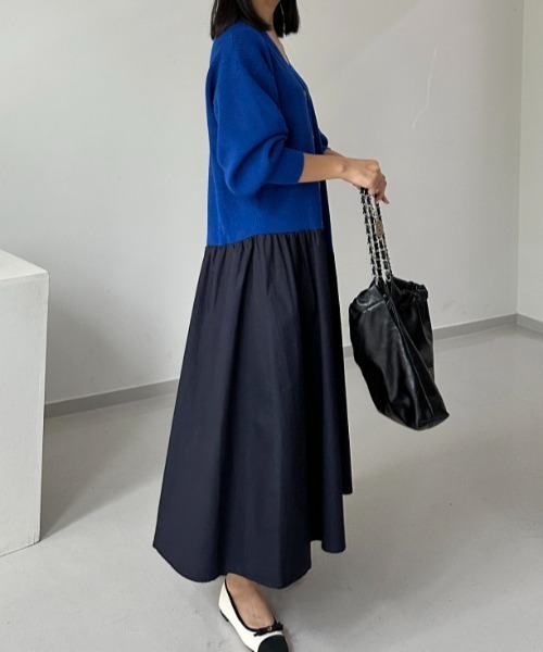 N.s ドッキングワンピース FREE ブルー レディース : ZOZOTOWN Yahoo