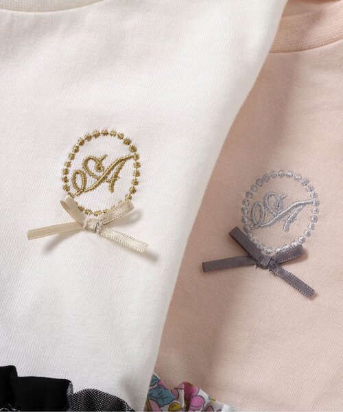 【美品】apres les cours ワンピースほか、3点セット　120 apres les cours ワンピース 3柄スカラップドッキングワンピース