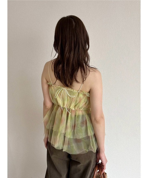 LILY BROWN 3wayペプラムチュールブラウス MIX LILY BROWN tシャツ 「WEB限定カラー」3wayペプラムチュール