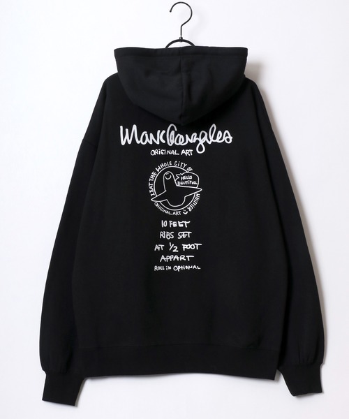 SESSIONS × Mark Gonzales XL ブラック Mark Gonzales 「Mark Gonzales」 プルオーバーパーカー X-LARGE