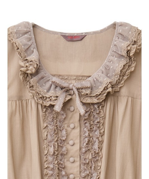 PINK HOUSE（ピンクハウス） ワンピース ポルカドットチュール使い